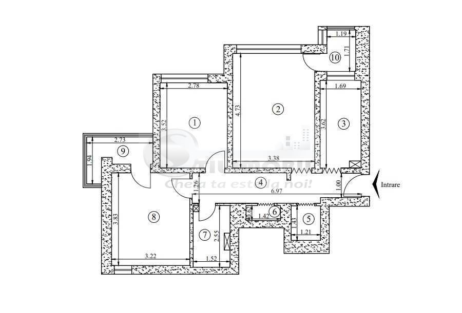 Apartament 3 camere , complet mobilat si utilat in Podu Ros 122.500 € - Poză 10