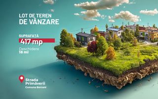 Teren Comuna Berceni - strada Primaverii 417 mp - Poză 1