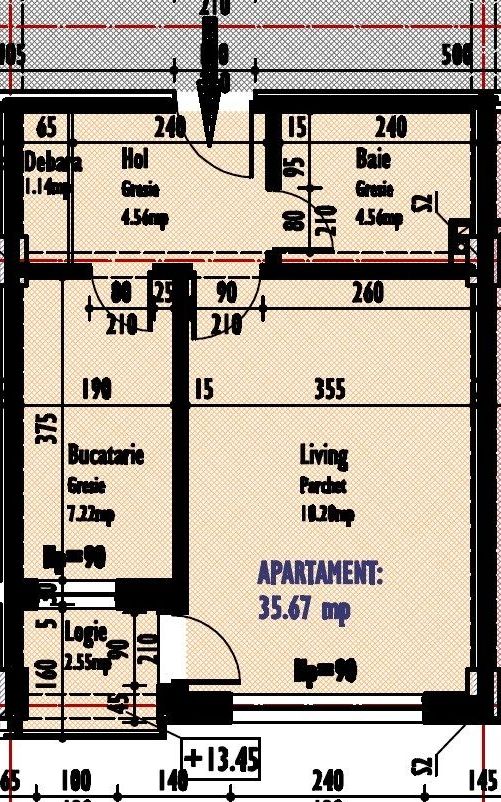 Apartament 1 camera, decomandat, 38 mp, str Calea Turzii - Poză 8