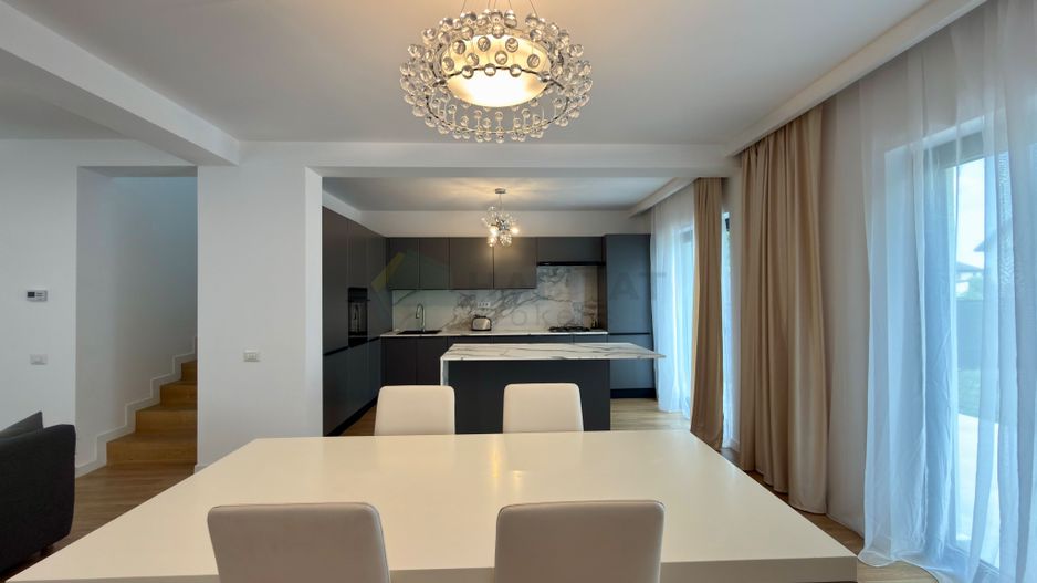 Vilă modernă cu 5 camere de închiriat în Corbeanca - Poză 10