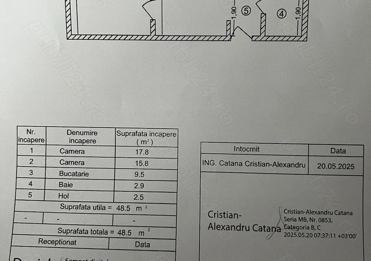 Apartament 2 camere Titan, mobilat, bloc reabilitat, zonă verde - Poză 10