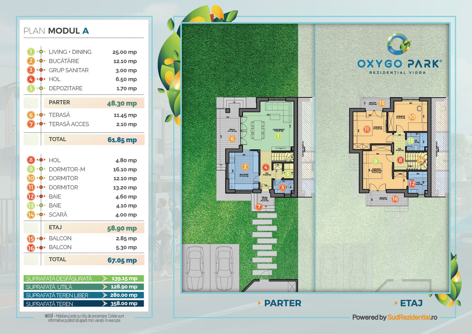 Duplex P+1E, 4 camere, certificare GREEN, cartier securizat - Vidra,If - Poză 10