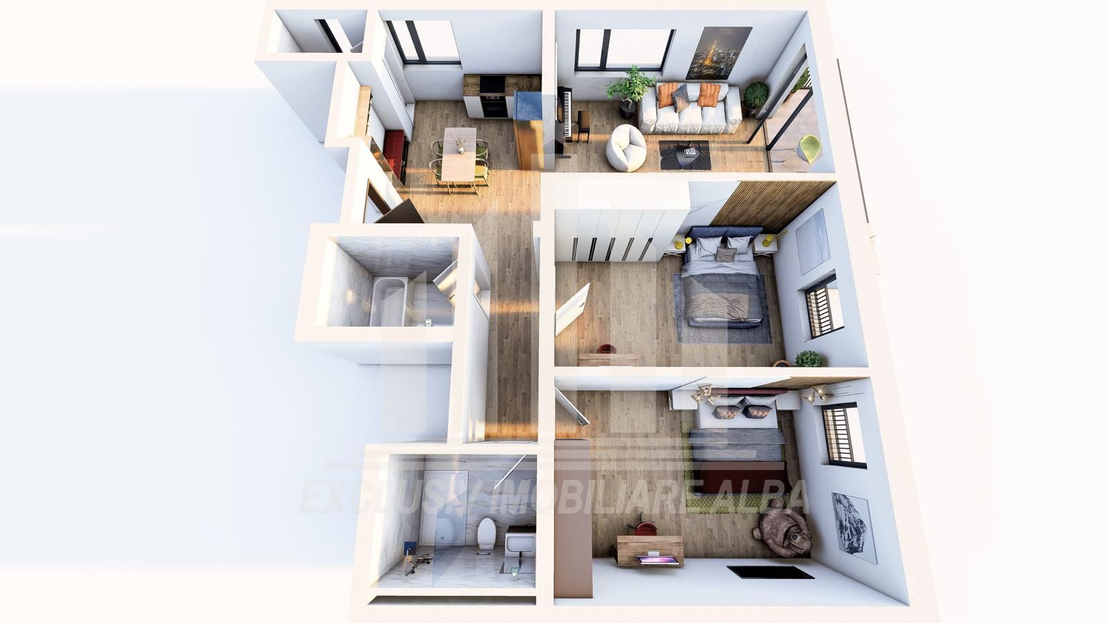 Apartament cu 3 camere, Cetate, Bloc Nou - Poză 6