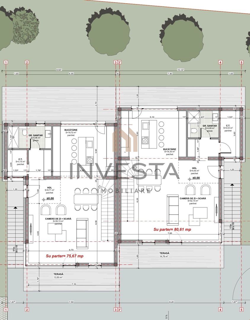 Teren cu autorizatie pentru 1 duplex. - Schiță 3