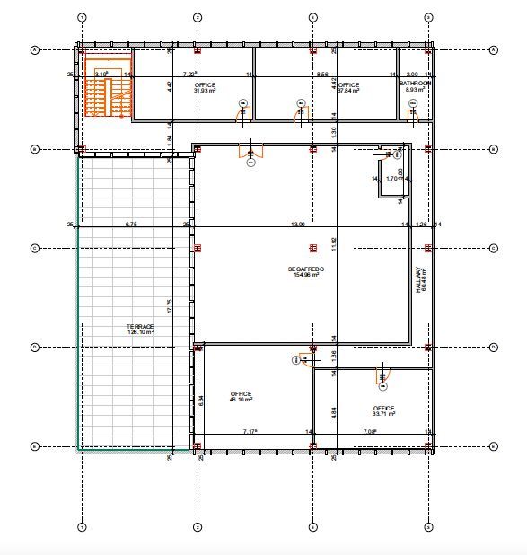 Birouri supraf.  32-250 mp, zona centre comerciale - Schiță 3