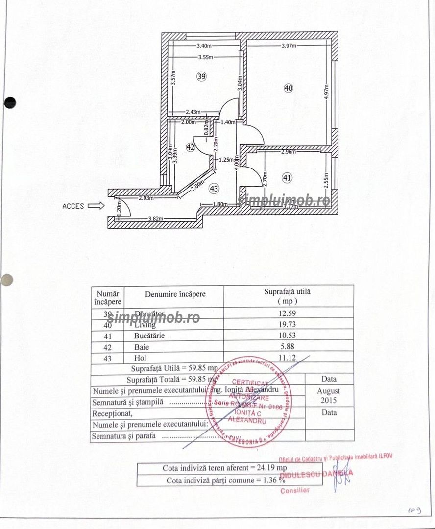 2 Camere Demisol inalt si luminos | 60 mp | Păcii - Loc de Parcare - Poză 11