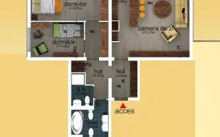 Chirie, 3 camere, Laguna Residence - Fabrica de Glucoza - Schiță 17