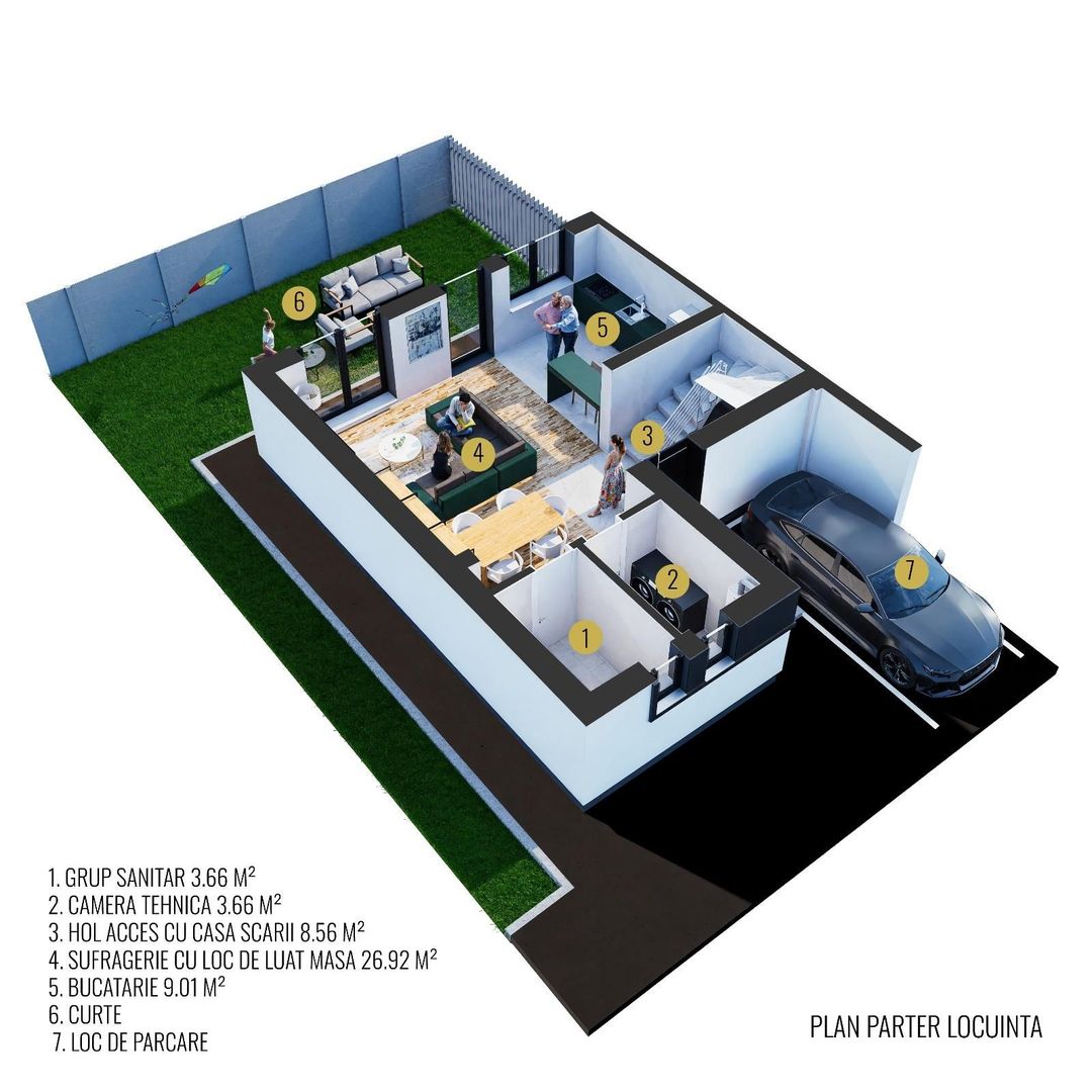 Reședință Modernă cu Finisaje Distinse - Poză 4