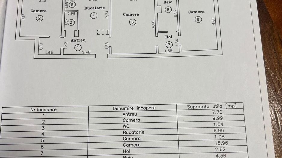 Soarelui | 3 Camere | Etaj 2 | 2 băi | Centrală proprie - Poză 9