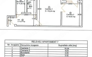 Apartament  2 camere  Girocului etaj 1 - Poză 1