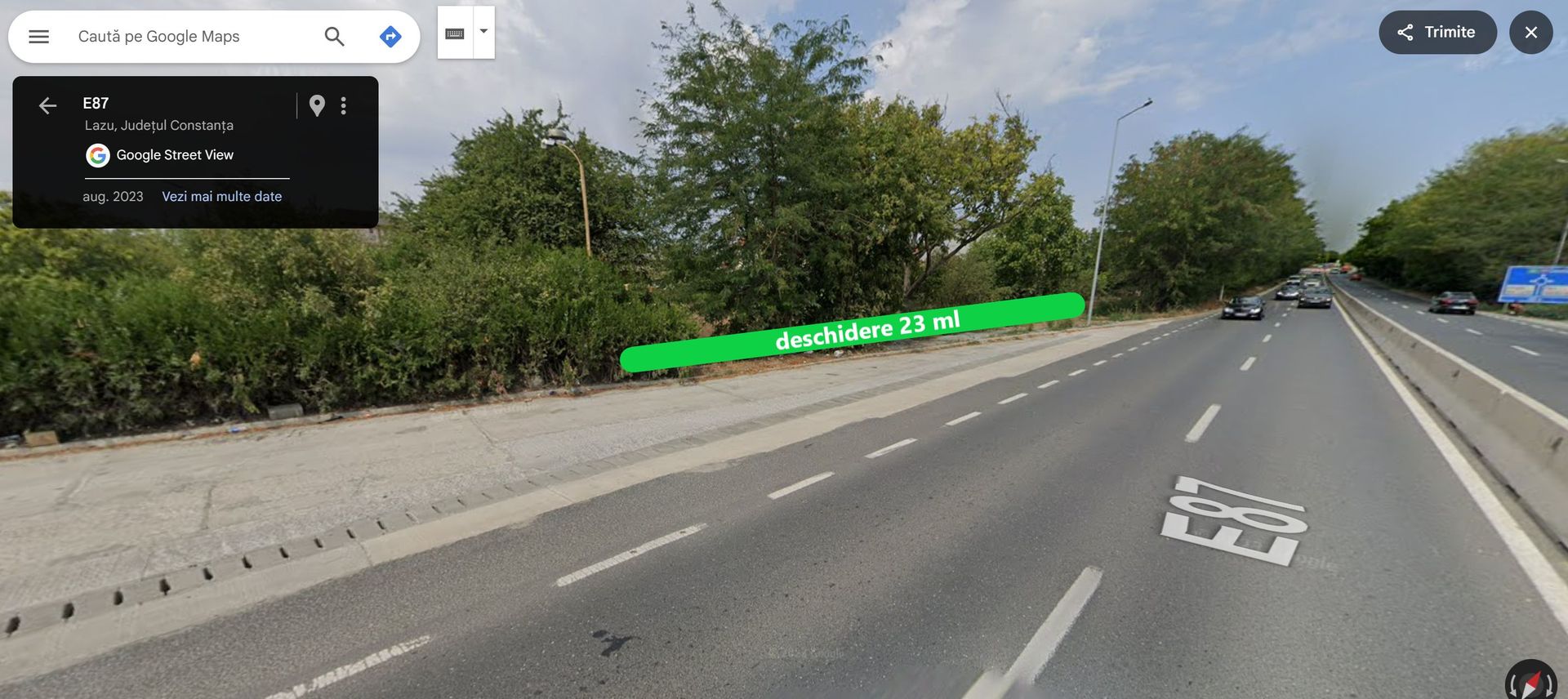 Teren intravilan 1500 mp dubla deschidere Lazu Benzinaria Rompetrol - Poză 4