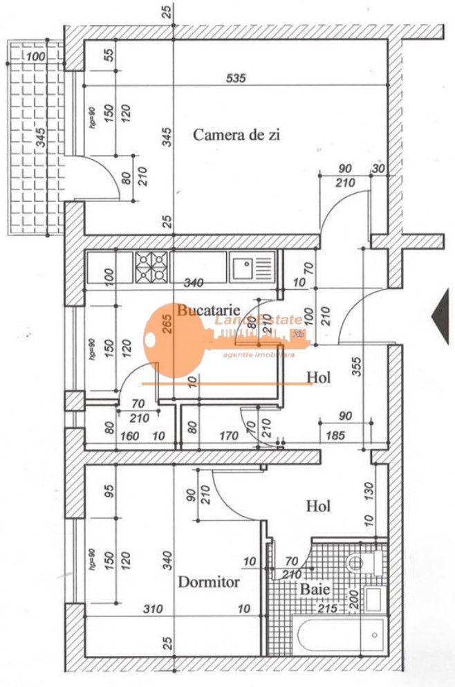 Apartament 2 camere – Iancului, 52 mp, decomandat, centrală proprie - Schiță 8