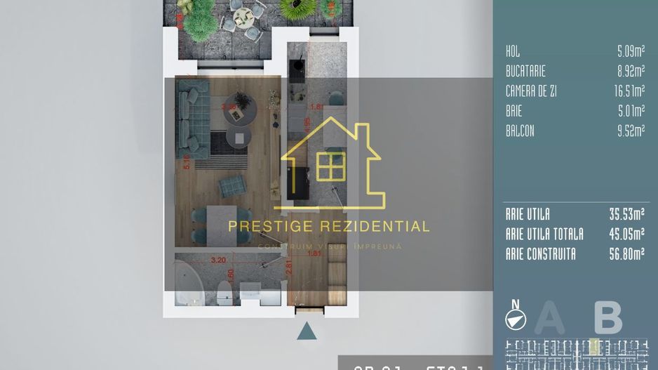 Grasoniera Spatioasa,Titan-Auchan - Schiță 3