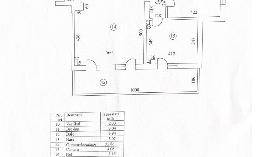 3 camere 87 MP  +TERASA 18.6 || HERASTRAU - Schiță 13