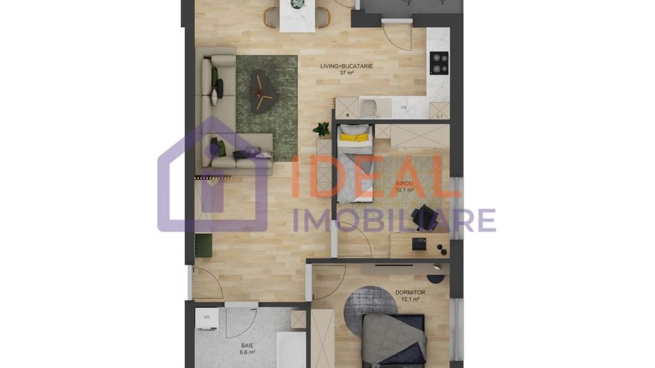 🏡 Apartament 3 camere, balcon si loc de parcare in zona Doamna Stanca din Sibiu - Poză 1