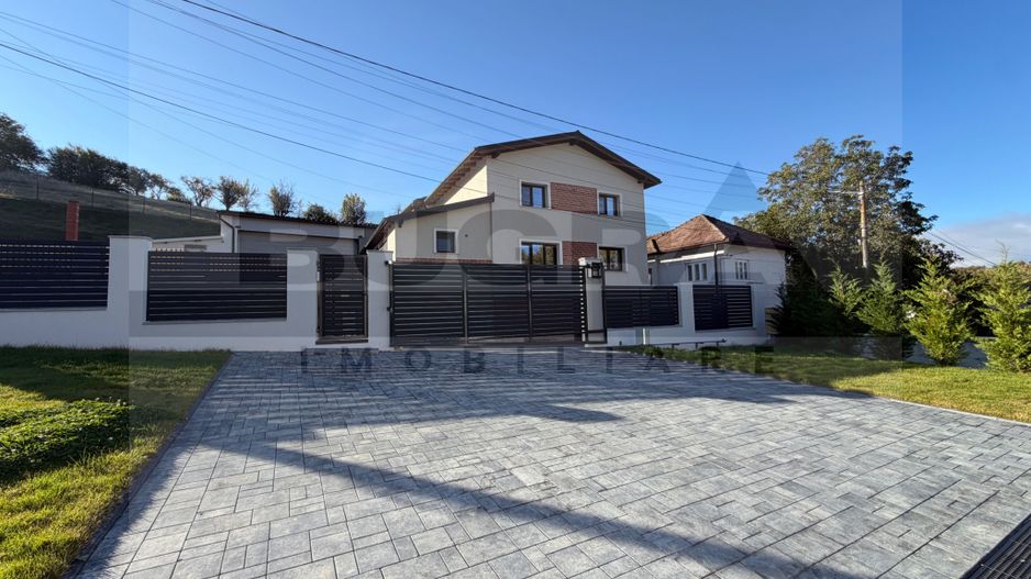 Casa cu arhitectura moderna 200mp, teren 800mp, Rooftop, zona Feleacu - Poză 9