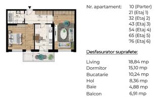 Apartament 2 camere decomandat [ Pasarela Berceni M2] - Poză 6