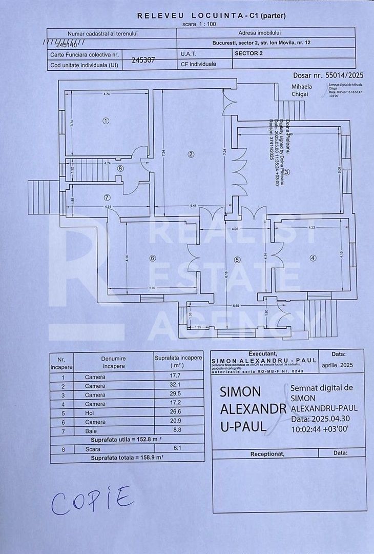 Proprietate exclusivistă cu 2 corpuri de clădire | Grădina Icoanei - Schiță 21