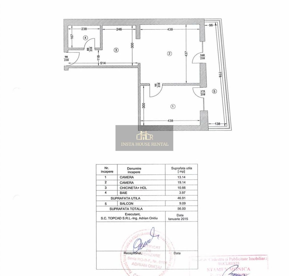 ♦️Apartament 2 camere Obor / Bloc NOU♦️ - Schiță 13