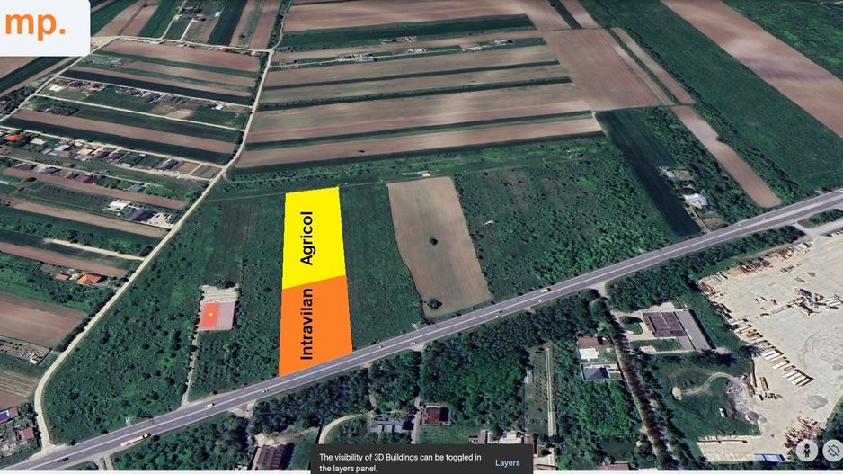 TARTASESTI - 8.478 mp. teren intravilan cu deschidere de 33 m. la DN7 - Poză 1
