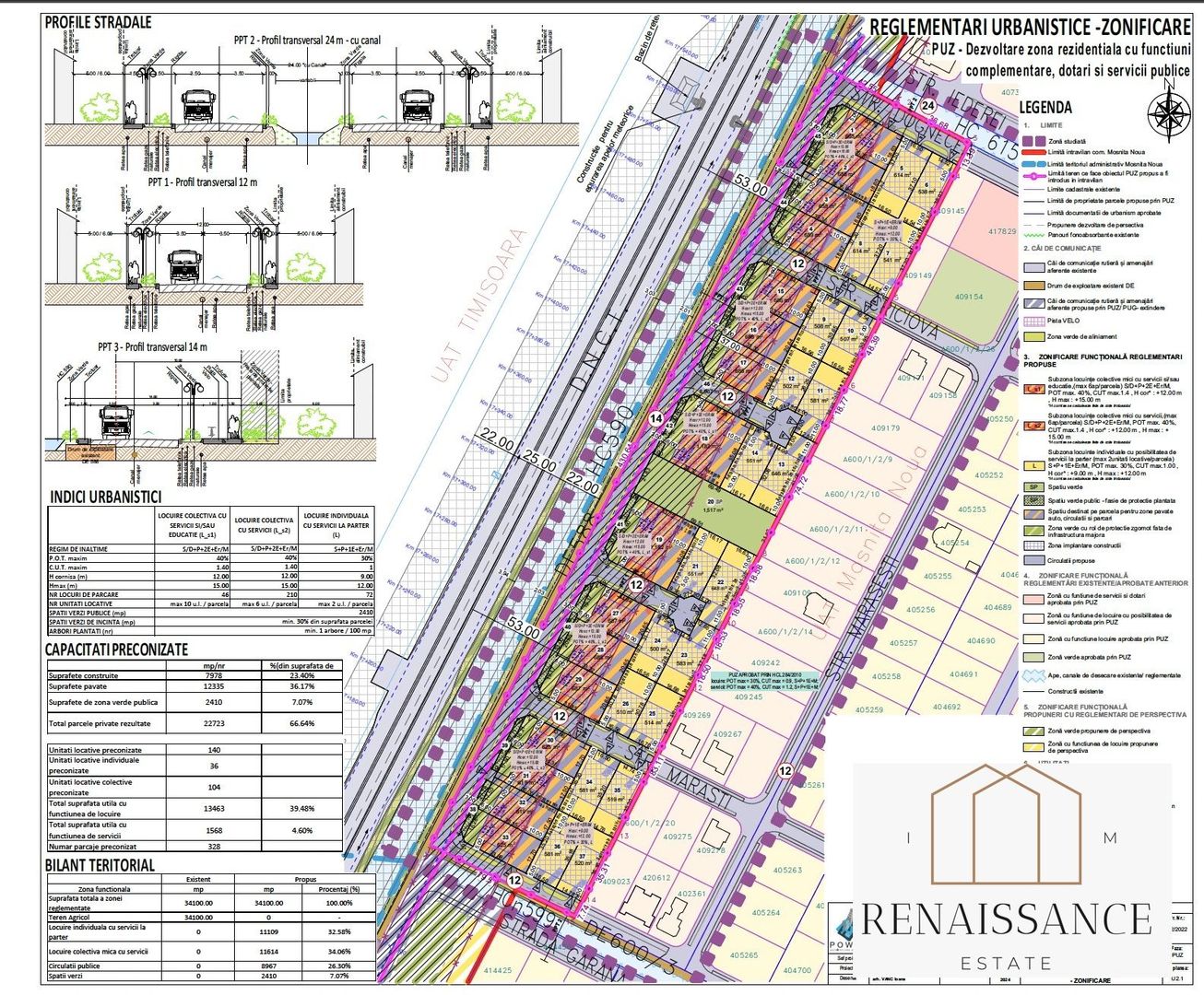 Teren Mosnita Noua cu PUZ aprobat- 104 apartamente 32 duplexuri 4 case - Poză 3
