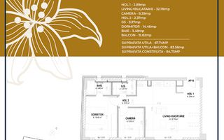 Apartament 3 camere nou, Pta-Unirii -Ap10B - Poză 2