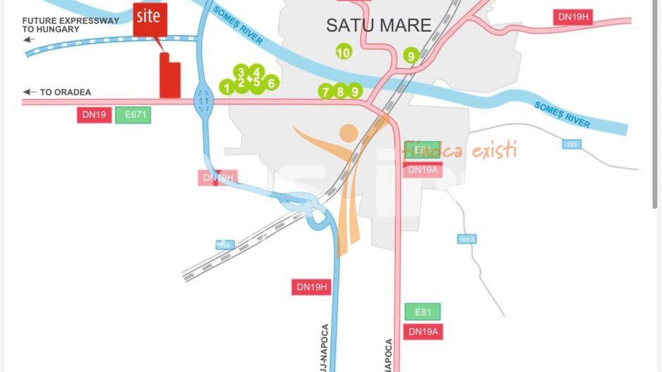 Teren intravilan 11.7 ha I Pozitionare strategica I Satu Mare - Poză 2