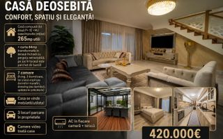 7 CAMERE | 265mp UTILI | SECTOR 4 + TERASA - Poză 1