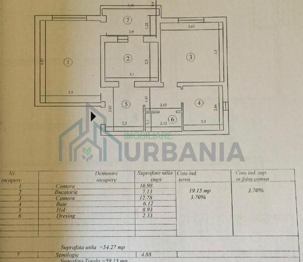 Apartament 2 camere, mobilat și utilat, cu loc de parcare – Iasi, Bucium, Str. Visan - Poză 8