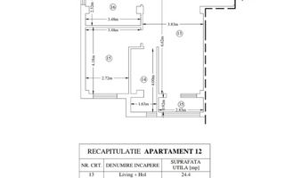 Apartament mobilat și utilat, 53,7 mp – Valea Adâncă, Miroslava - Poză 9