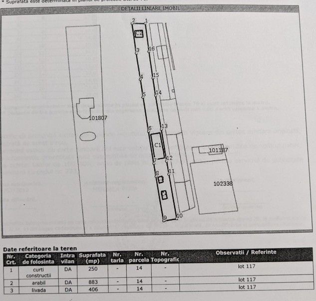 Casa cu 4 camere de vanzare Domnesti - Schiță 5