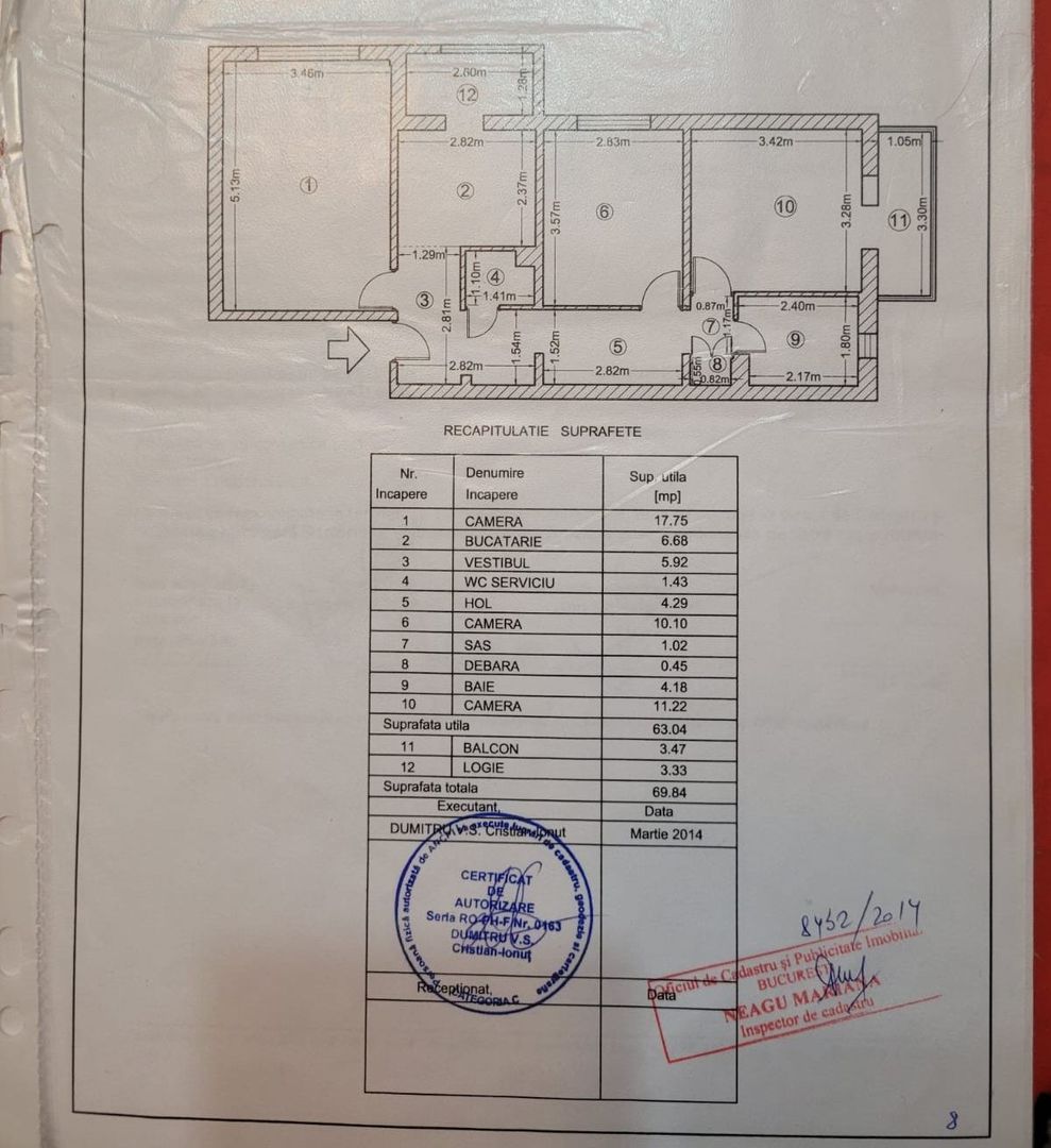 Apartament 3 camere de vanzare Crangasi - Poză 11