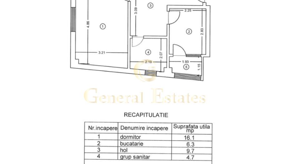 Vânzare apartament cu o cameră - 35 m.p în Păcurari - Iasi - Poză 7