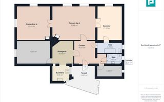 Apartament cu 4 camere la casa in centru - Schiță 8