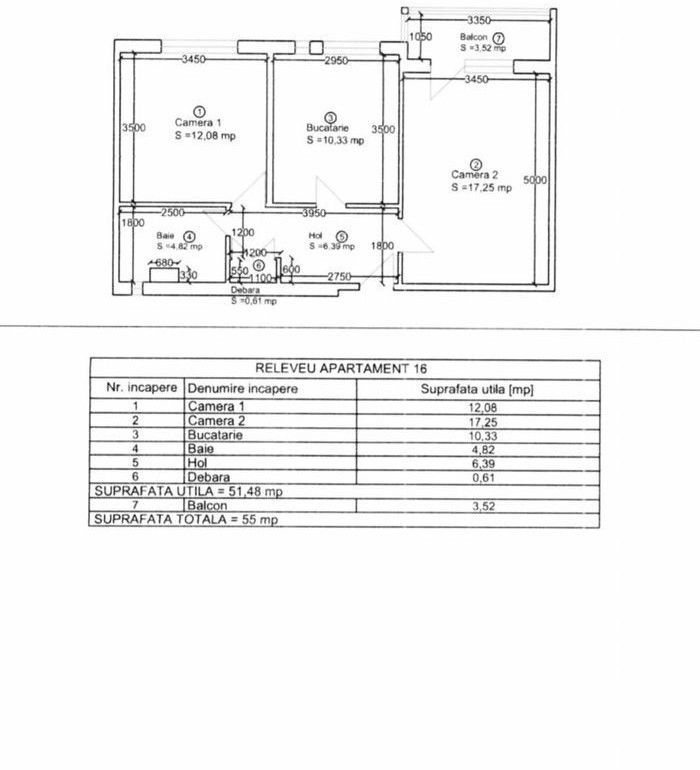 Aradului | 2 Camere | Decomandat | Centrala Proprie - Schiță 8