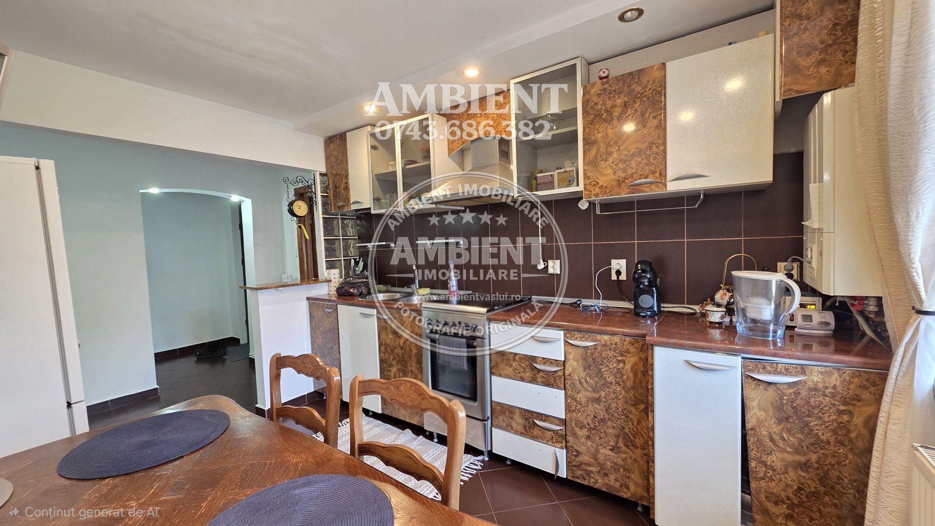 Apartament cu 3 camere, mobilat și utilat, VASLUI - zona CENTRU; - Poză 6