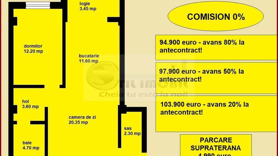 Apartament 2 camere nou de vanzare in Iasi Valea Lupului, bloc nou - Poză 2