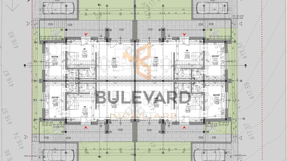 Comision 0! Teren autorizat pentru imobil cu 4 unitati, quadruplex! - Poză 4