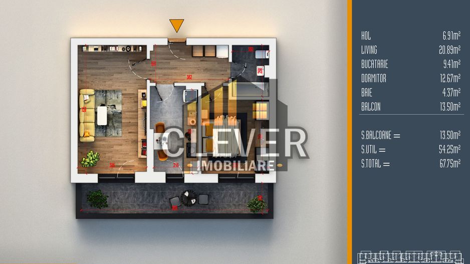 Apartament Spatios 2 camere Th. Pallady Comision 0 - Poză 2