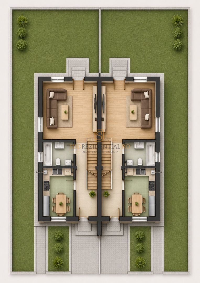 Vila moderna tip duplex cu 4 camere - Gloriei Village Bragadiru - Schiță 3