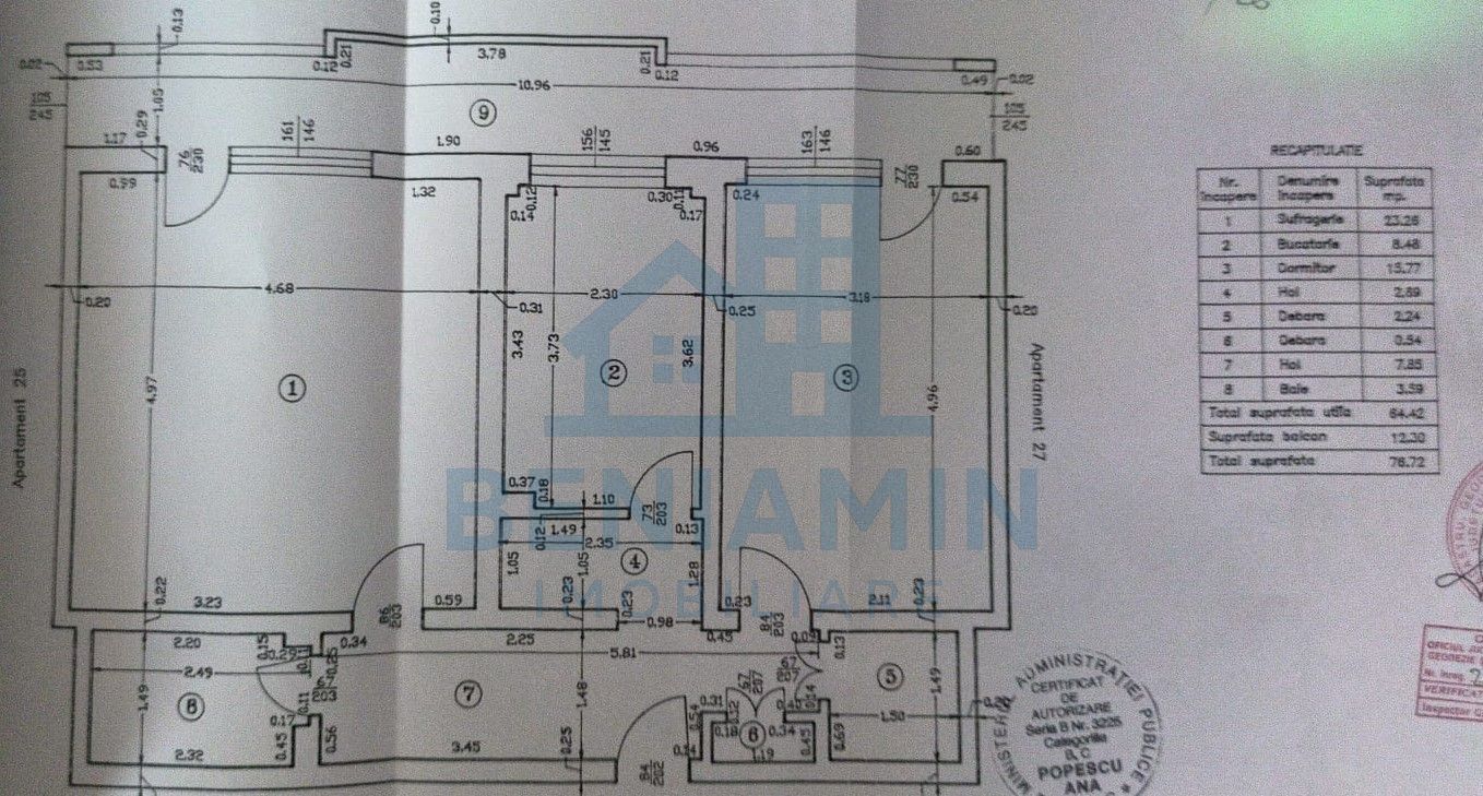 2 camere decomandat- etaj 2- 77mp- ultracentral - Ramada - Poză 10
