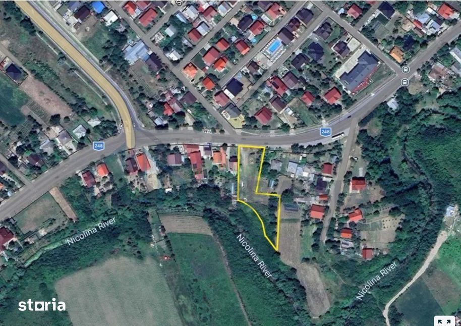 Teren intravilan 3700 mp cu acces la DJ248, lângă centura Iașului - Poză 1