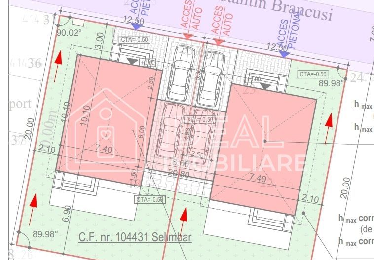 Casa Single cu 4 camere si carport, Zona Brana Selimbar - Schiță 10