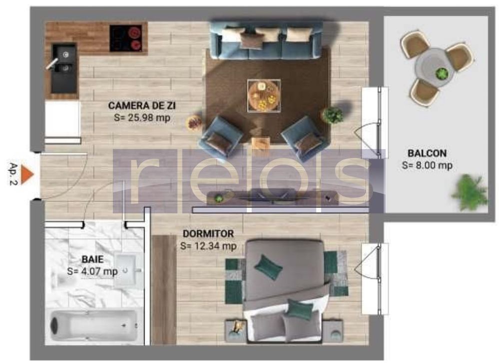 INCHIRIERE STUDIO 2 CAMERE | ZONA GREENFIELD - Poză 11