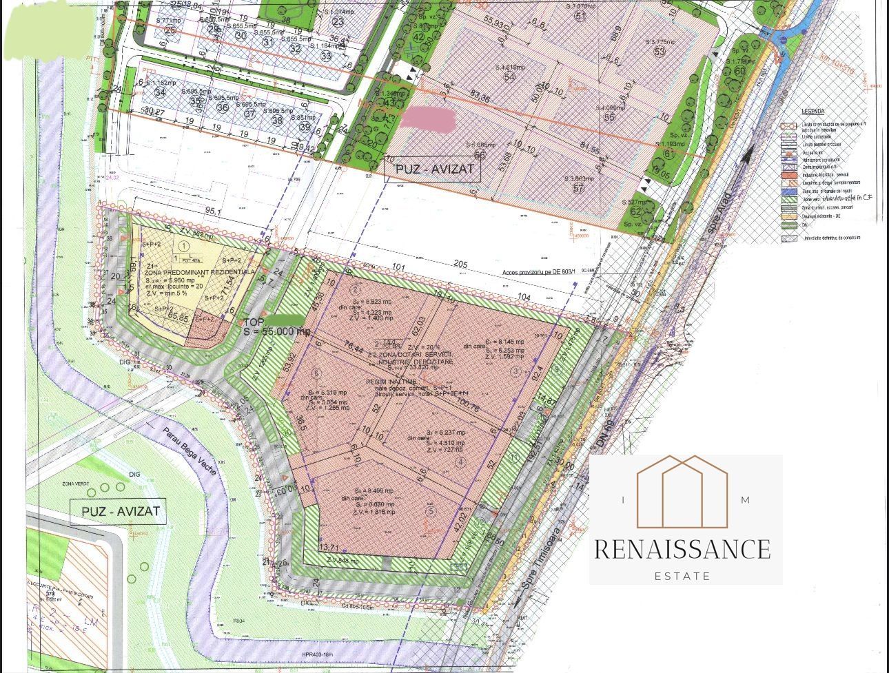 Teren PUZ Aprobat Pretabil Hale | 55.000mp - Park Industrial Sanandrei - Poză 10