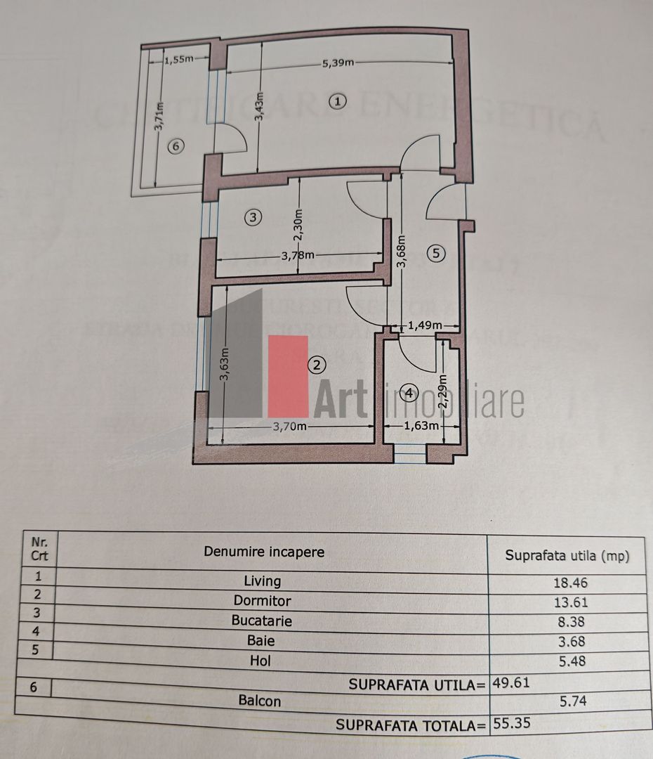 Apartament cu 2 camere de vanzare -Pacii-cu centrala-mobilat si utilat - Poză 14