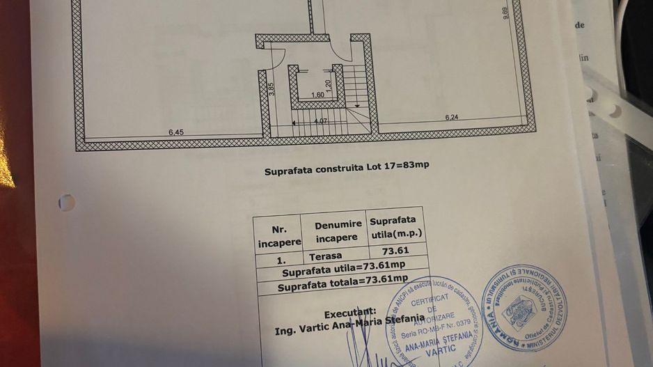 APARTAMENT 2 CAMERE | TERASA 73MP | METROU 1MAI - Schiță 6