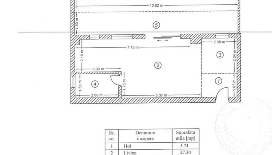 Apartament 2 camere studio cu terasă generoasă 50 mp prima inchiriere - Poză 16