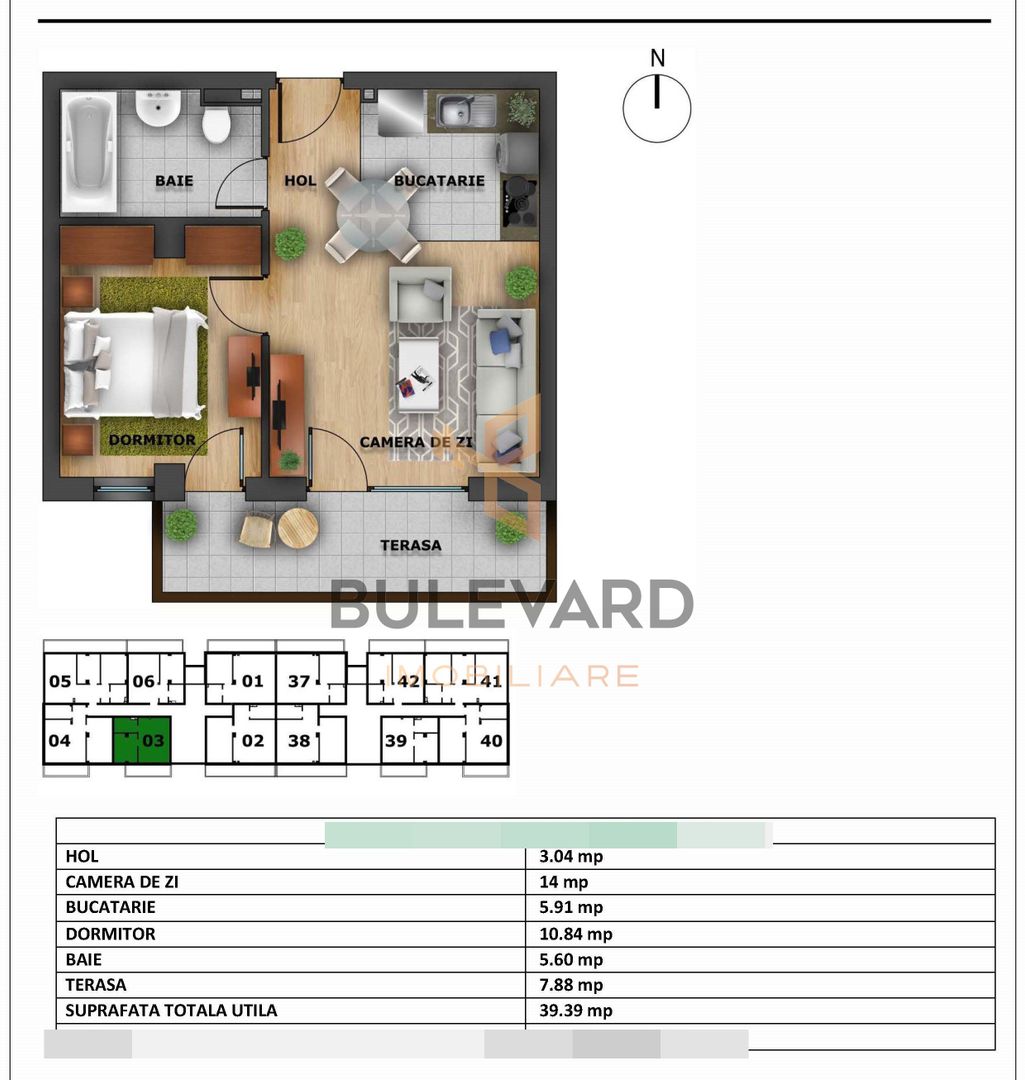 Apartament cu 2 camere+CF, zona Europa! - Poză 9