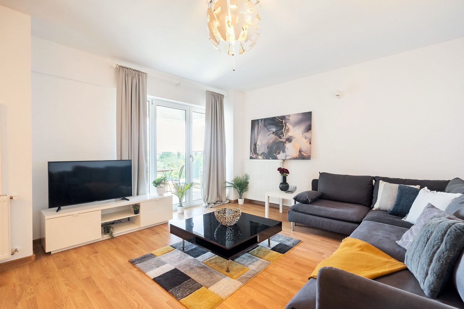 COMISION 0%-Apt 3 camere 75mp superb complet mobilat/utilat vedere lac ParcVerdi - Poză 8